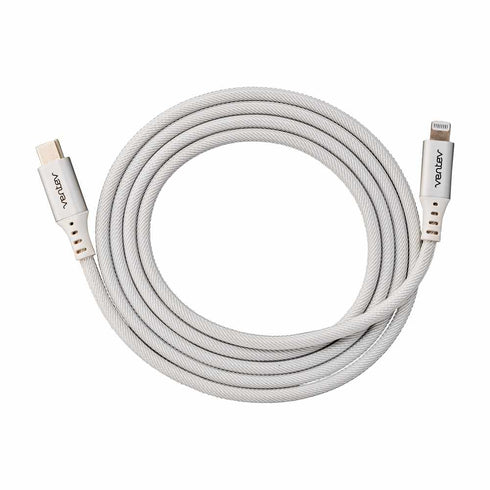 Ventev AC4WHT253045 Charge/Sync Alloy USB-C to Lightning Cable 4ft